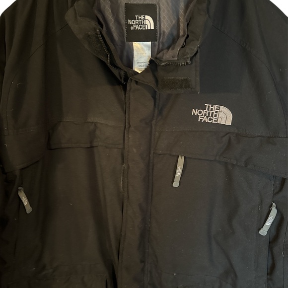 MENS 5xl The North Face Black parka hooded fur trim goosedown coat